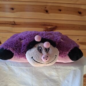 Purple Ladybug Plush Pillow